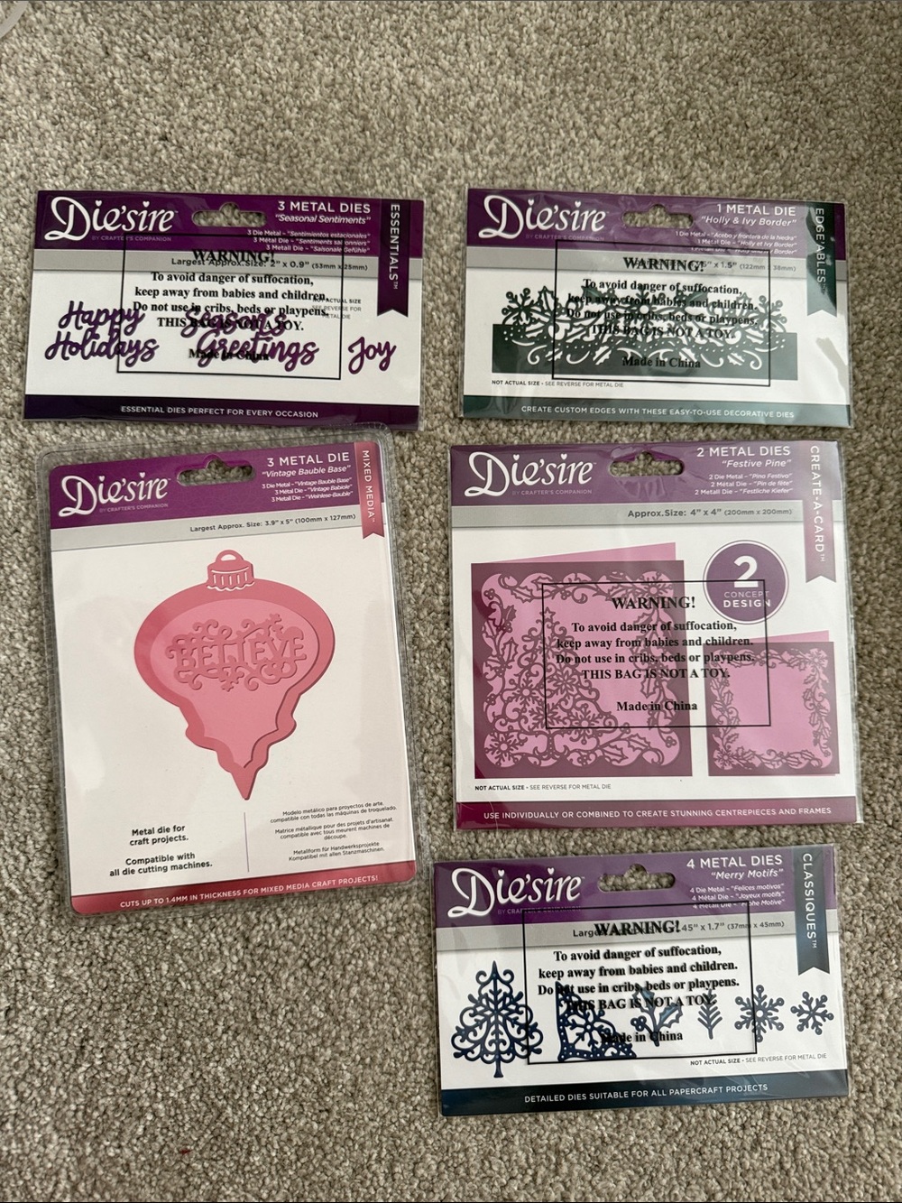 Die’sire by Crafter’s Companion Metal Die Bundle